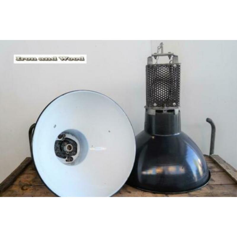 Industriele oude zwart / blauwe grote Mazda lampen D50 H70