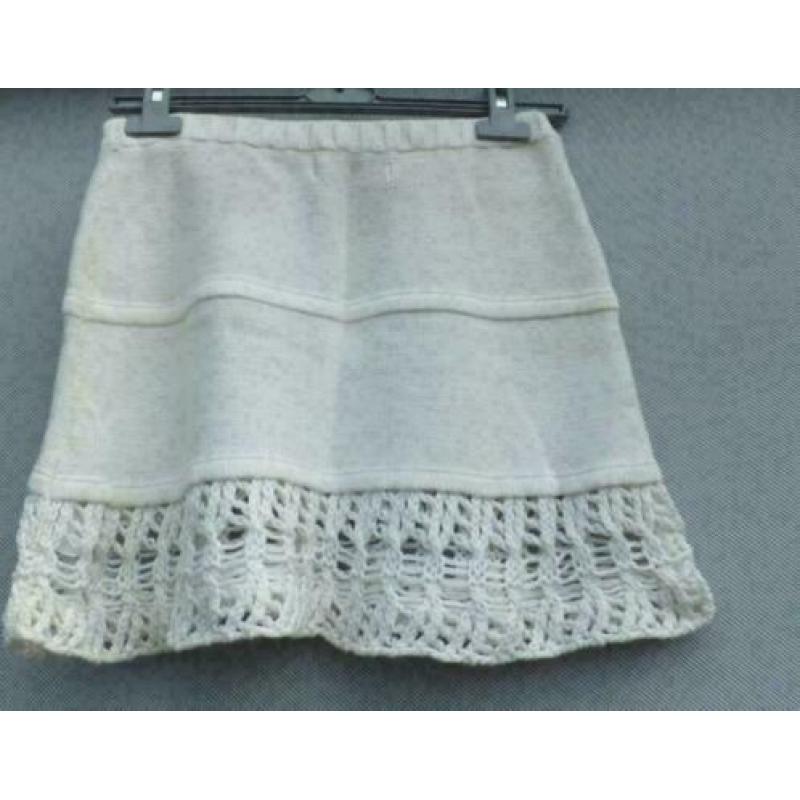 ZARA creme katoenen rok mt M