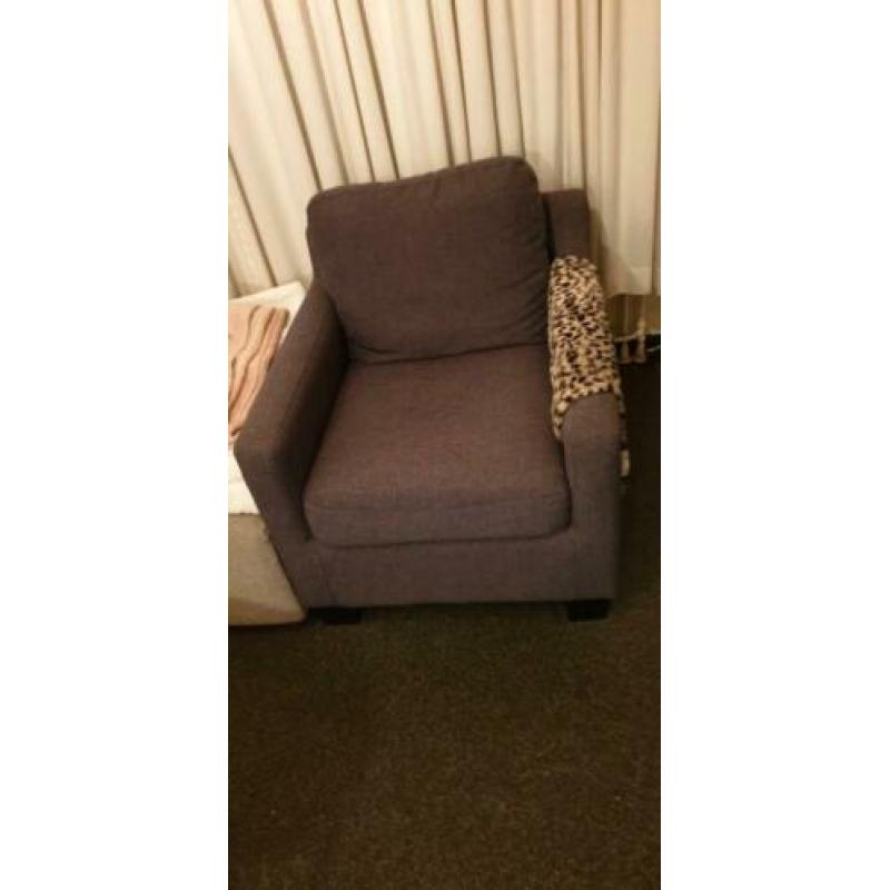 Antracietkleurige fautteuil