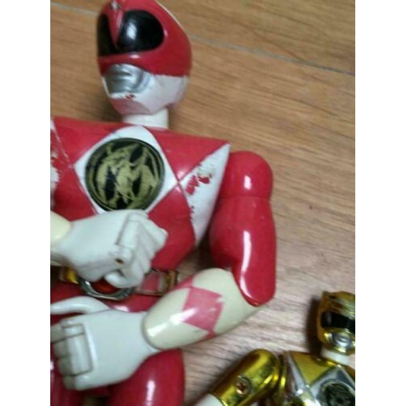 90s power rangers toys speelgoed 4 stukst bandai