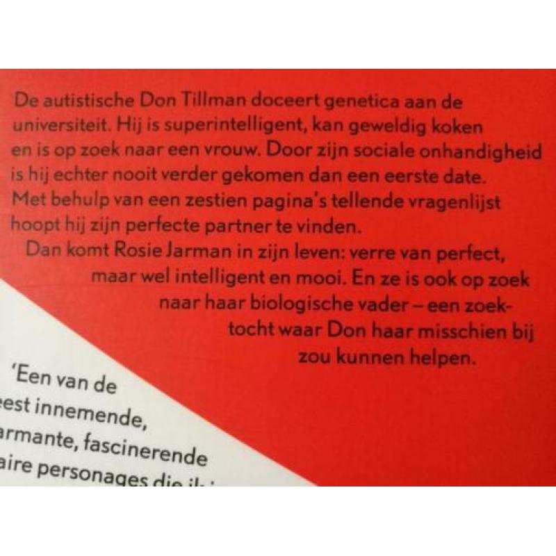 Boek "Het Rosie Project " van Graeme Simsion.