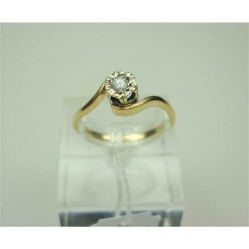 Ring goud met 0.10K diamant / Z6269