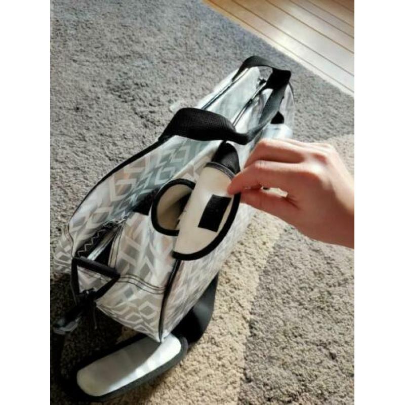 Brabo hockeytas zilver met wit