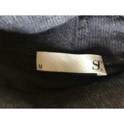 Supertrash grey melange top met col maat M als nieuw.