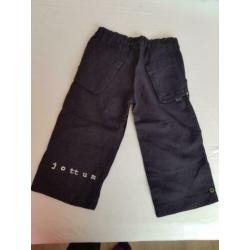 Zwart witte 7/8 broek Jottum maat 128/134