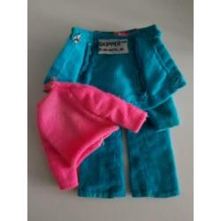 Barbie truitje , broek en jasje van de set Triple Treat '70