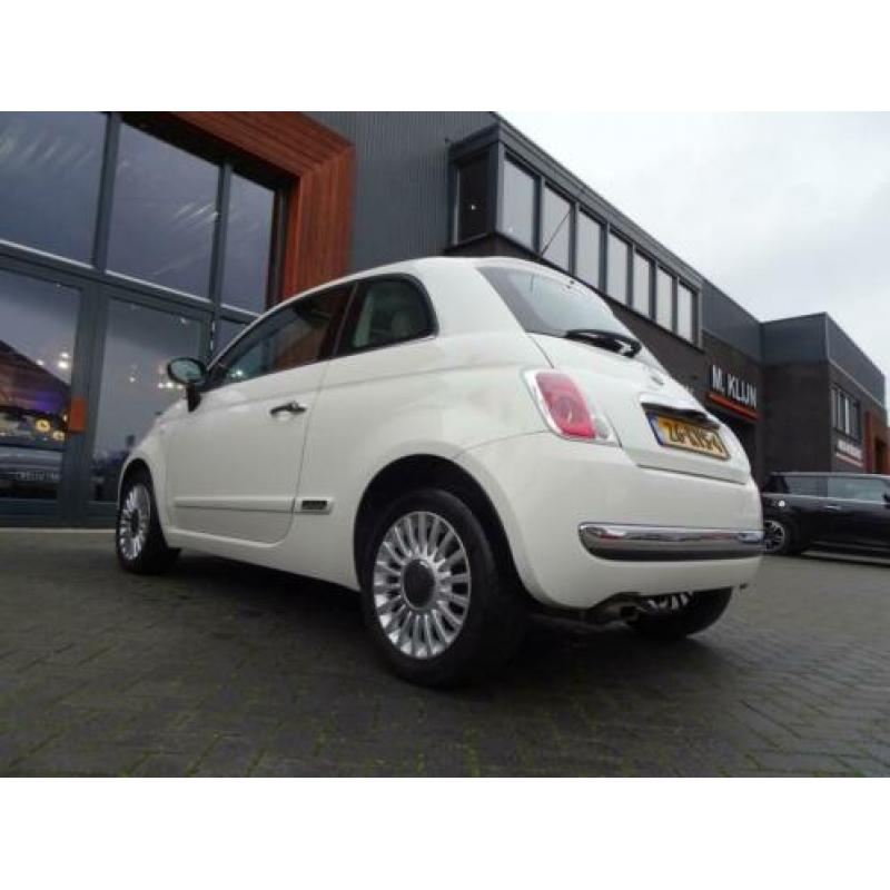 Fiat 500 1.2 Lounge aut/bruin leer/pano/topstaat