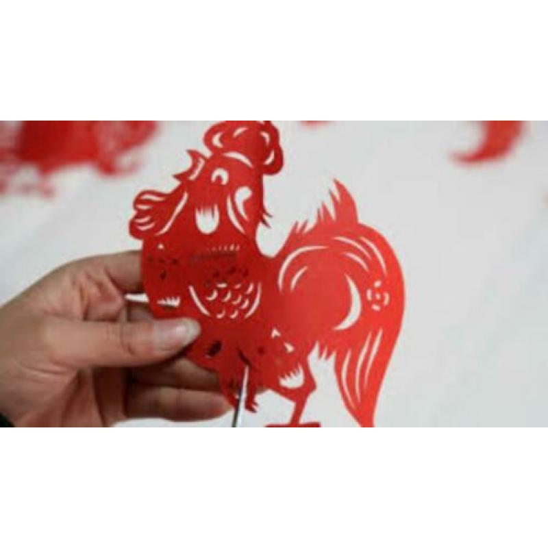 chinese folk master's paper cut - Mr Liu Shibiao Unesco