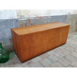 Houten Toonbank Jaren 50 | Vintage Vitrine Kast Antiek