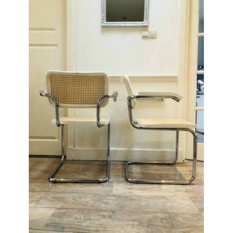 2 vintage retro thonet Bauhaus stoelen Marcel broer design