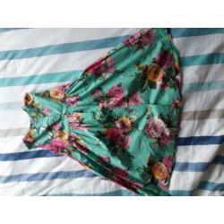 Joules rozen groen roze jurk meisje 6 year (116)