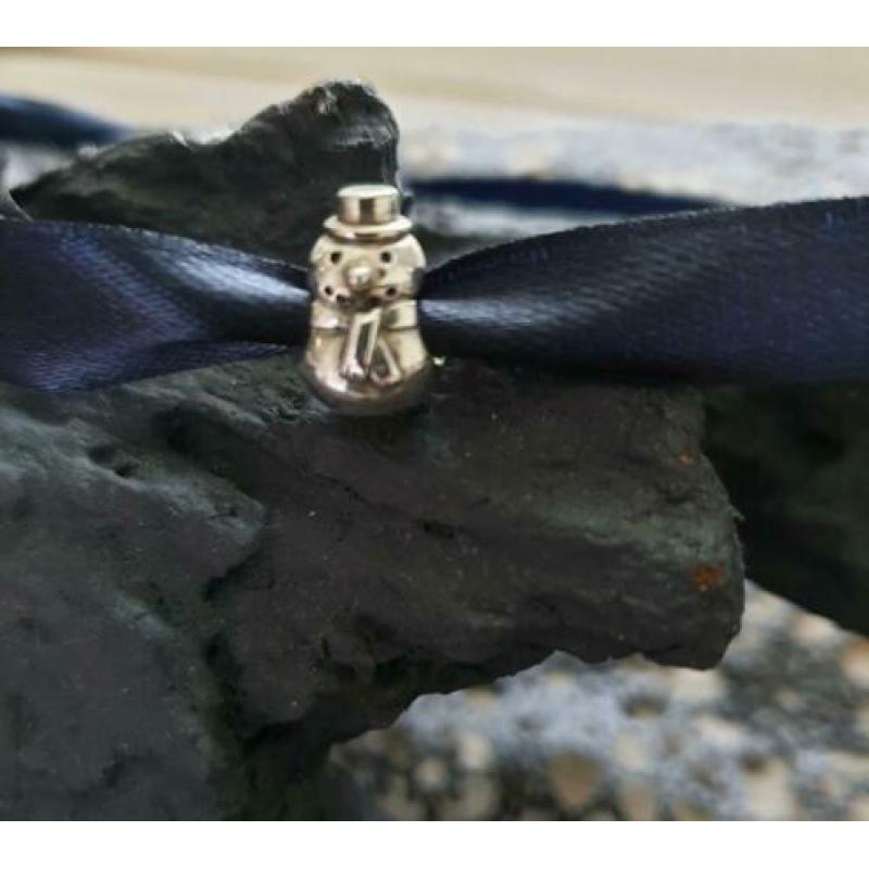 Origineel Pandora bedel zilver Snowman nieuw