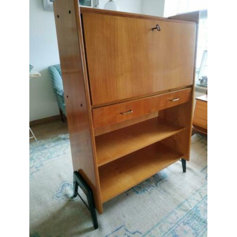 Deens Vintage Retro Scandinavische Design Secretaire, Roomdi
