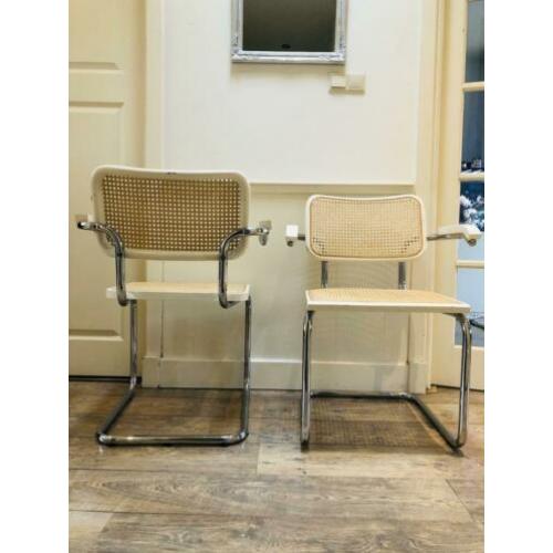 2 vintage retro thonet Bauhaus stoelen Marcel broer design