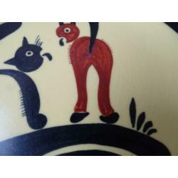 Bonbonschaaltje Kwatta, met katten, jaren 60/70