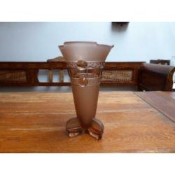 Art deco persglazen vaas