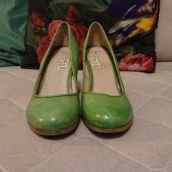 Cellini Linden groene pumps echt leer maat 41