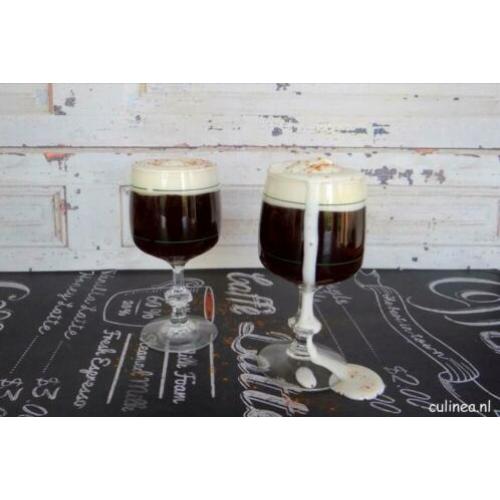 6 x Irish coffee glazen. Winter ????