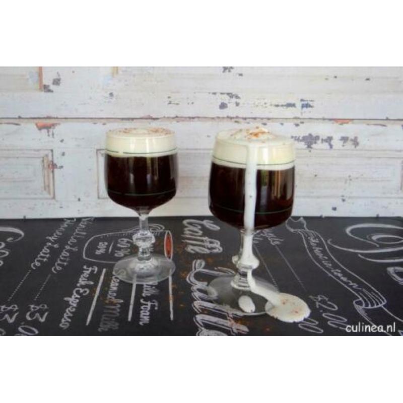 6 x Irish coffee glazen. Winter ????