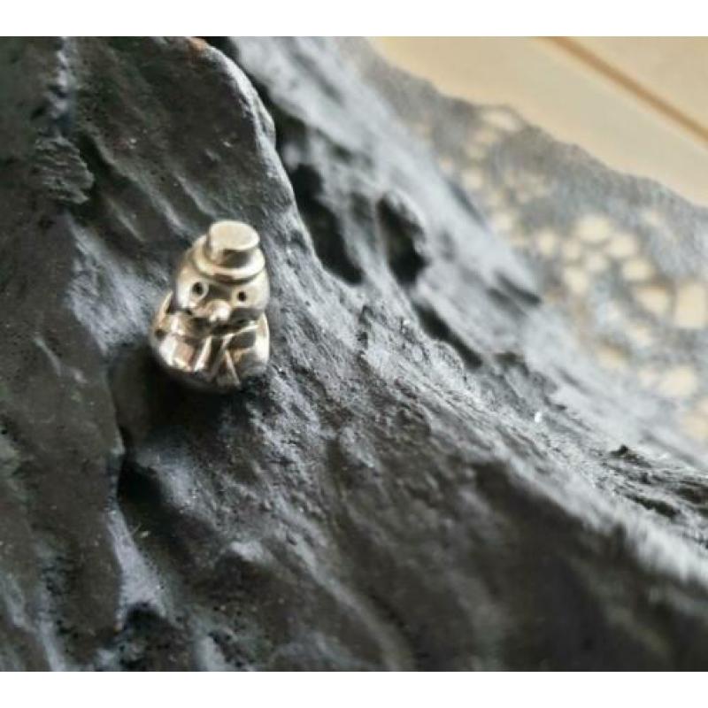Origineel Pandora bedel zilver Snowman nieuw