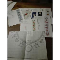 boeken kruissteek permin nap loper kerst broche