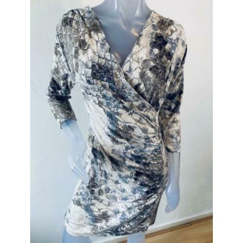Tramontana viscose stretch overslag jurkje - M