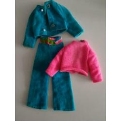 Barbie truitje , broek en jasje van de set Triple Treat '70