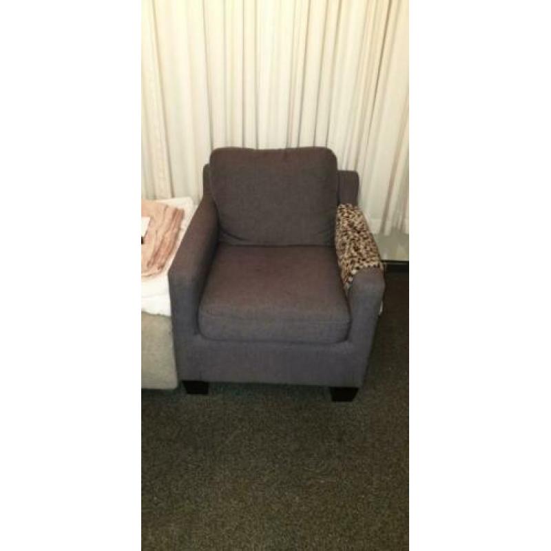 Antracietkleurige fautteuil