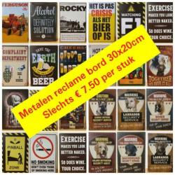 Caution Dad's Mancave reclamebord van metaal cafe bar kroeg