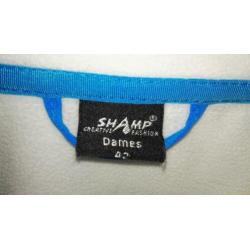 Blauwe softshell ski-jas mt 42 dames Ademend Windstopper