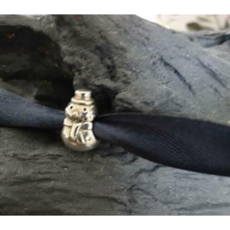 Origineel Pandora bedel zilver Snowman nieuw