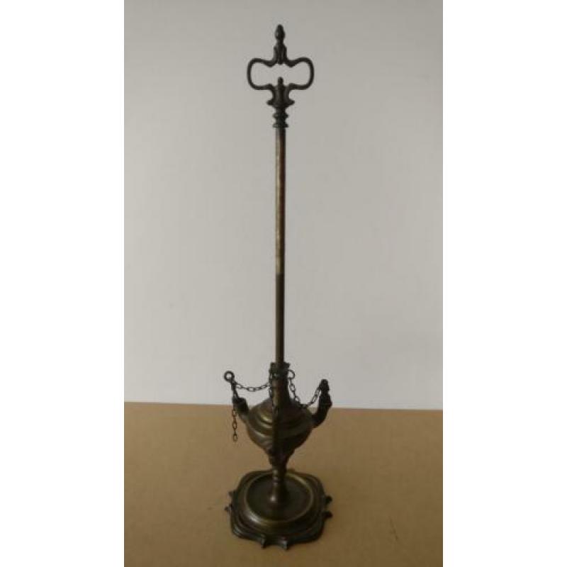 Florentijnse olielamp, messing, Italië, 1e helft 20e eeuw