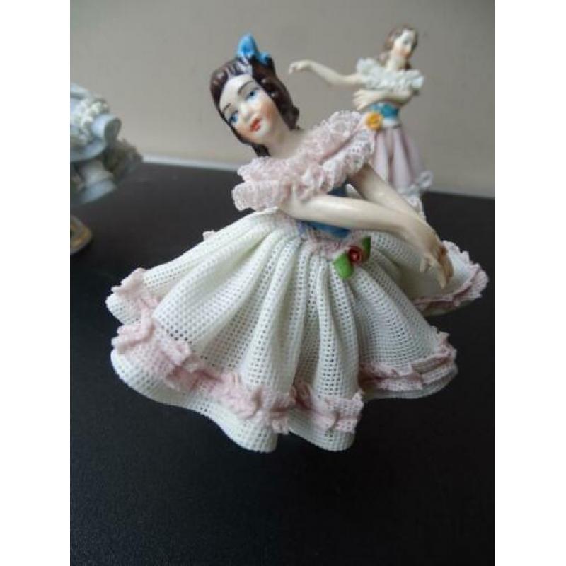 Danseresjes, antiek Saksisch porselein Dresden