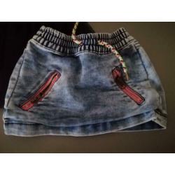 3 rokjes blauw maat 92 98 Terstal Hema