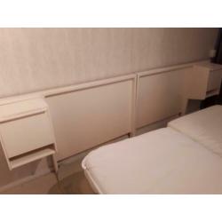Retro design Pastoe bed-achterwanden met kastjes