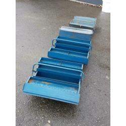 4X Metalen Gereedschapkist
