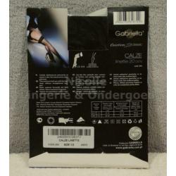 Gabriella Stay Up Naad Panty 20den Zwart maat XS-S (302)