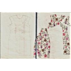 Vintage kunststof merknaam knoopjes nr L446 wit