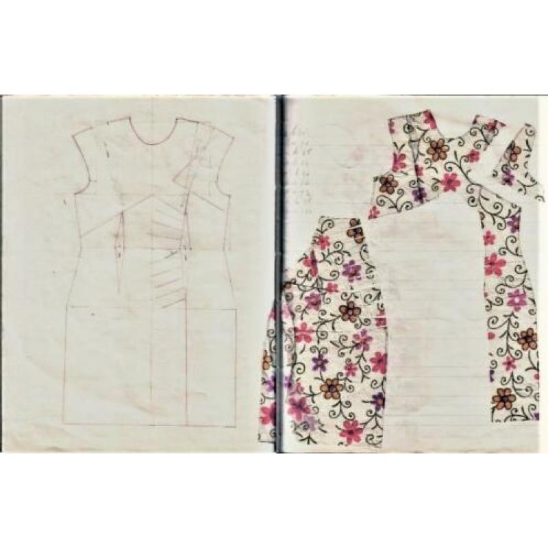Vintage kunststof merknaam knoopjes nr L446 wit