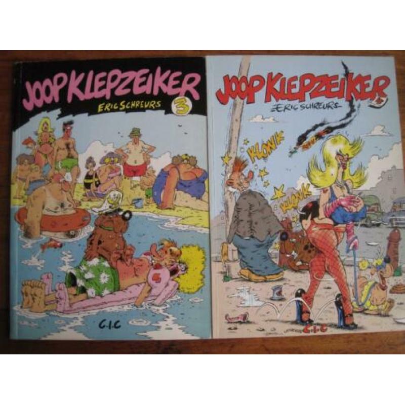 Eric Screurs strips Joop Klepzeiker, Adrianus, e.a.