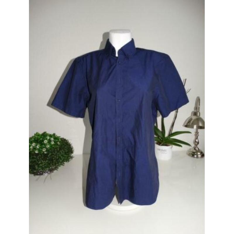 Heren Overhemd Maat M Donkerblauw