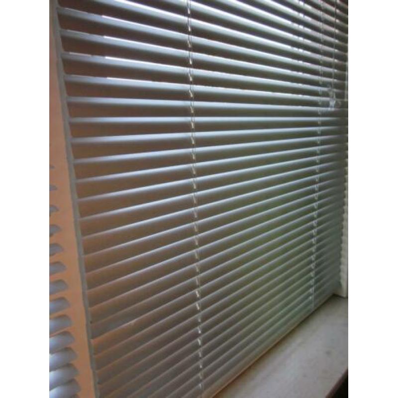 Horizontale jaloezieën aluminium zilverkleur 80x130 4 stuks