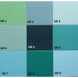 tegels 15x15 cm, 9 x groen v 0,40-1,00, v mozaïek, Mosa,wand