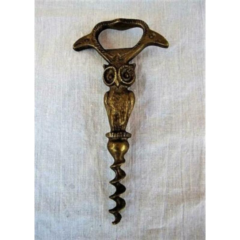 Vienna Wiener Bronze kurkentrekker / opener met uil - Franz