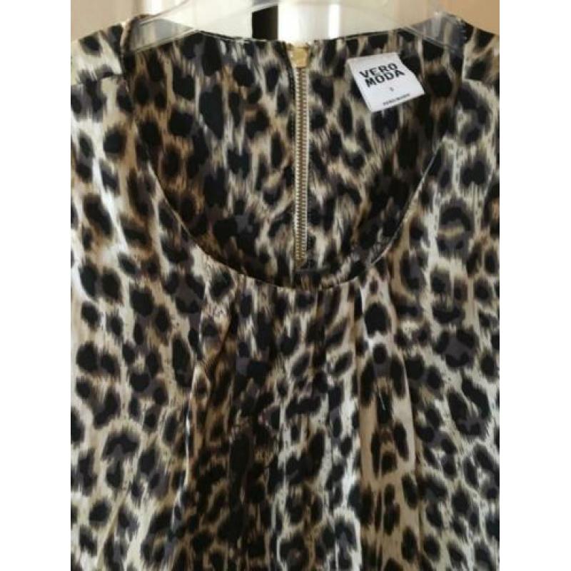 NIEUW Panterprint blousje VERO MODA MT. S