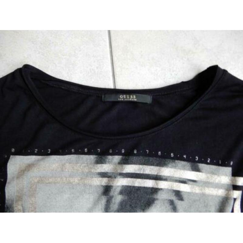 funny-print.....zwarte top mt S GUESS