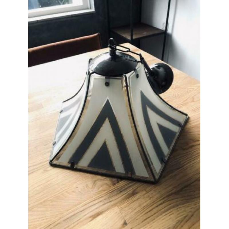 Origineel retro Tiffany hanglamp