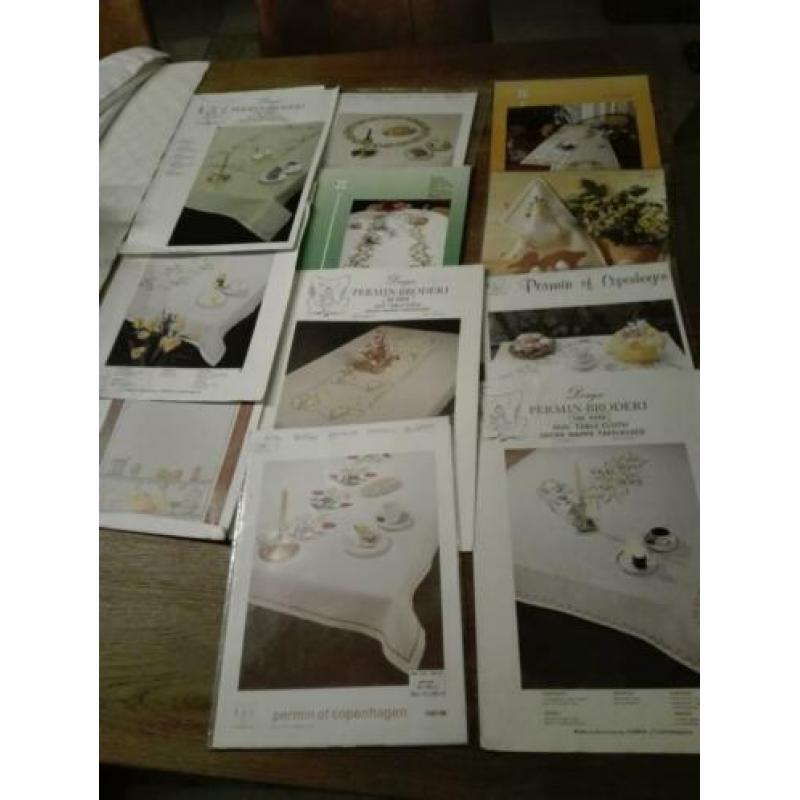 boeken kruissteek permin nap loper kerst broche