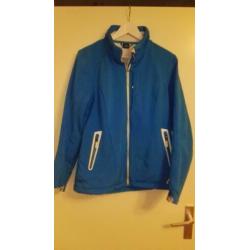 Blauwe softshell ski-jas mt 42 dames Ademend Windstopper