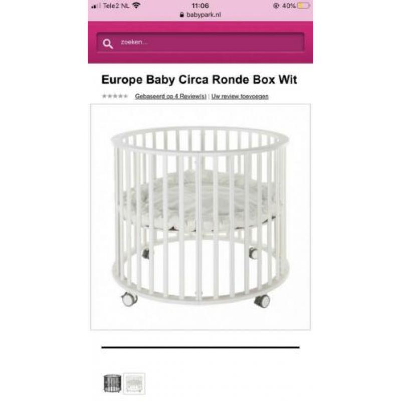 Ronde box wit